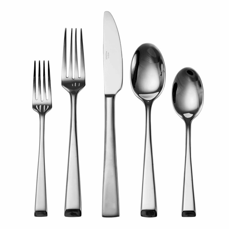 Mikasa Rockford 45Piece 18/10 Stainless Steel Flatware Set with